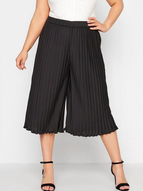 yours-london-pleated-culottes-black