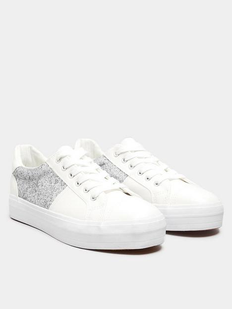 yours-glitter-panel-trainer-white