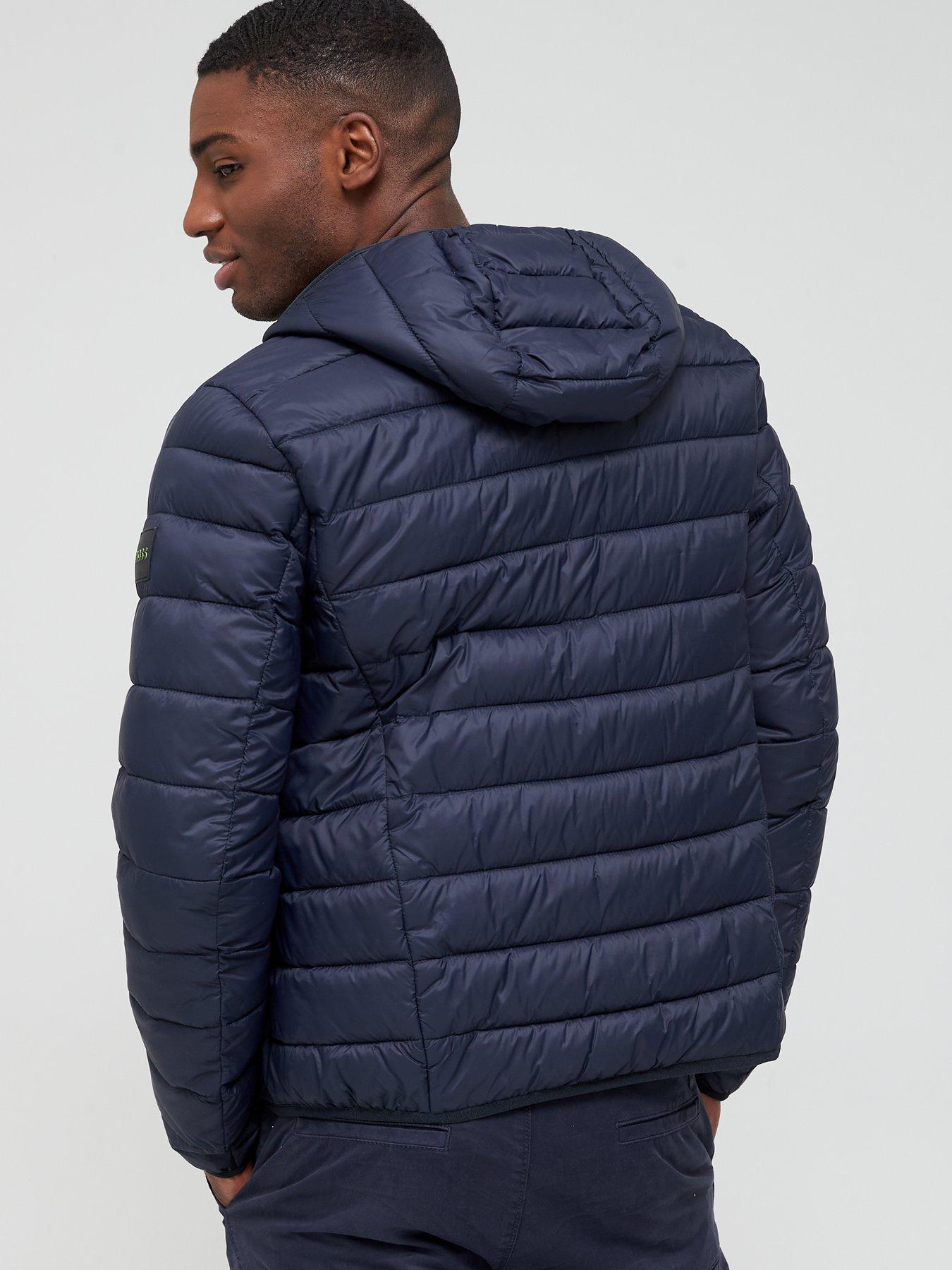 BOSS Thor Padded Hooded Jacket - Dark Blue