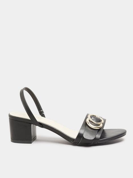 yours-clothing-wide-fit-buckle-detail-sling-back