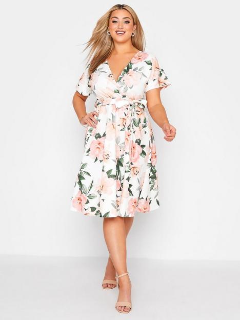 yours-london-lilly-wrap-skater-dress-white