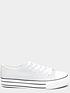  image of yours-clothing-canvas-glitter-flatform-trainer