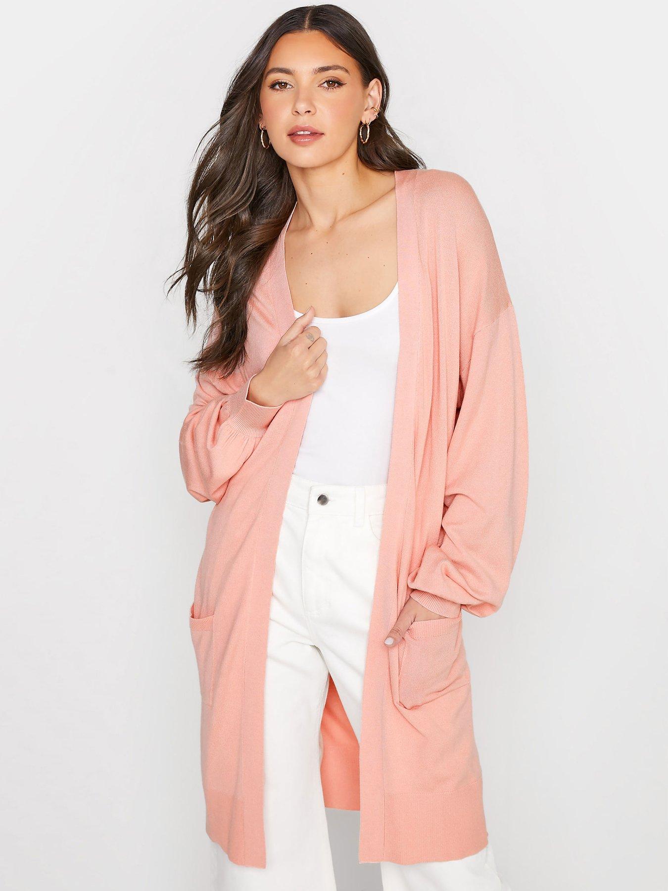 Long shop blush cardigan