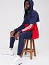  image of adidas-sportswear-essentials-fleece-regular-tapered-joggers-navywhite