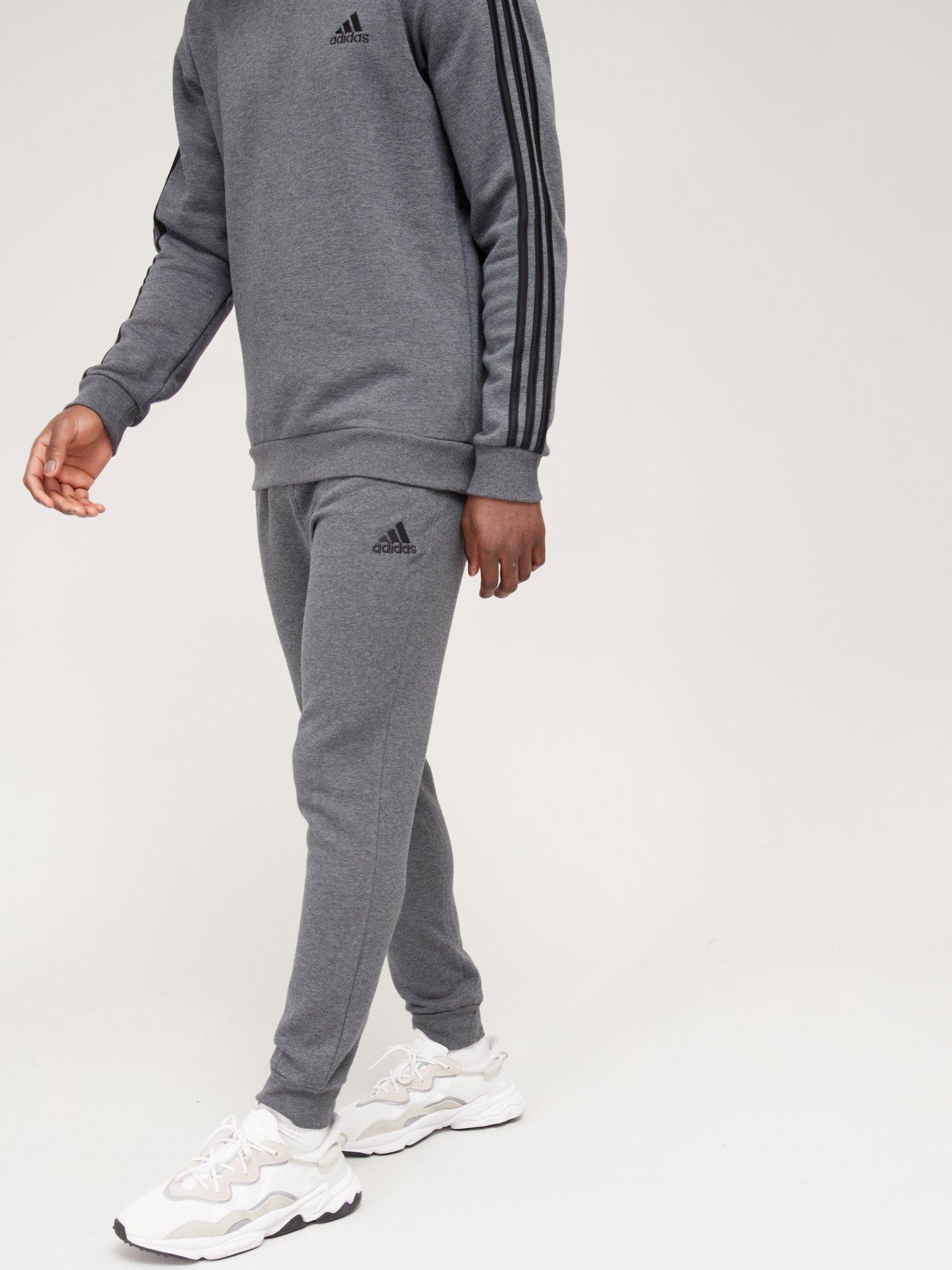 adidas Essentials Mens Fleece Regular Tapered Joggers