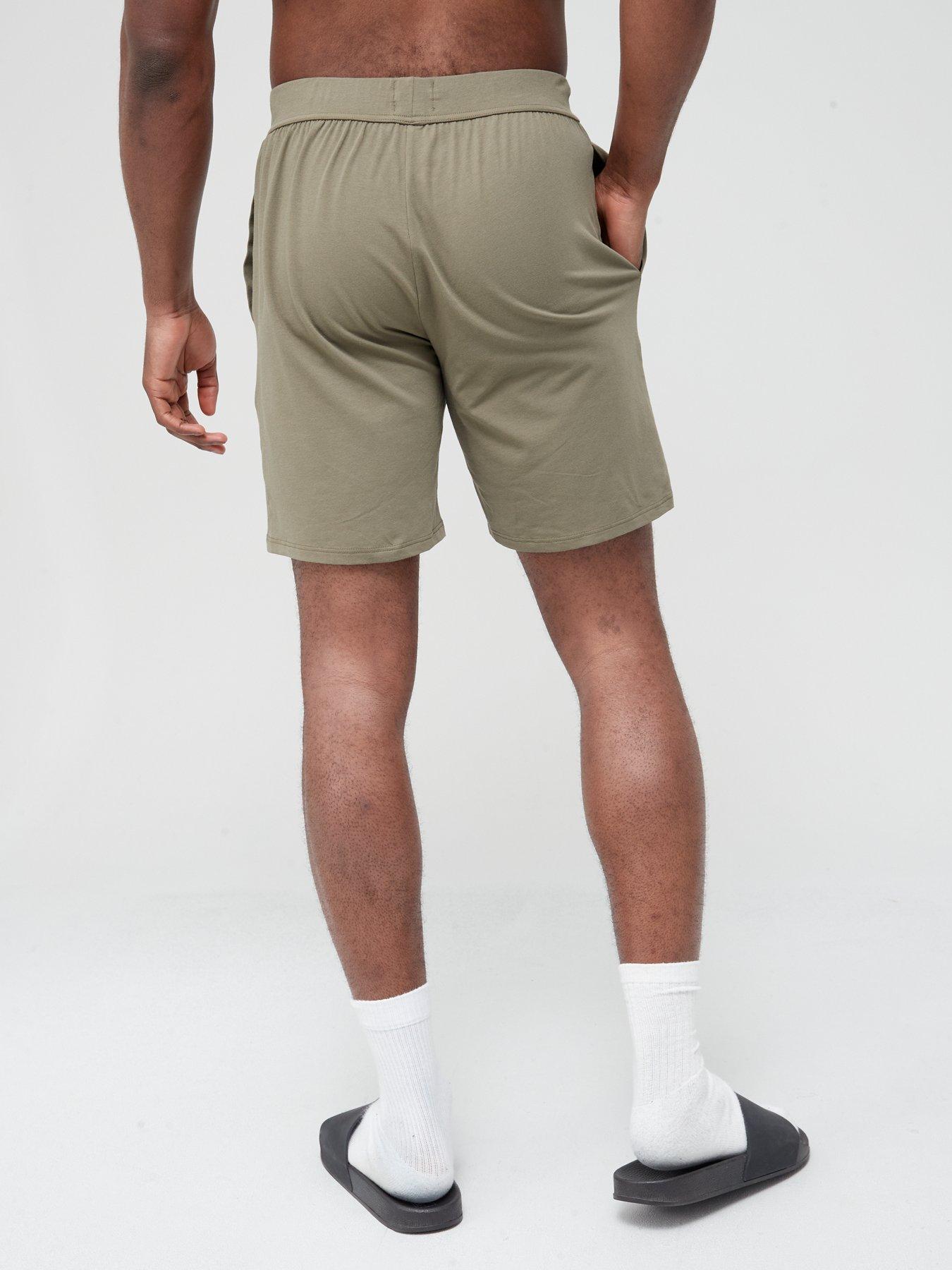 BOSS Bodywear Identity Lounge Shorts - Green | very.co.uk