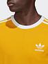  image of adidas-originals-3-stripes-long-sleeve-t-shirt-gold