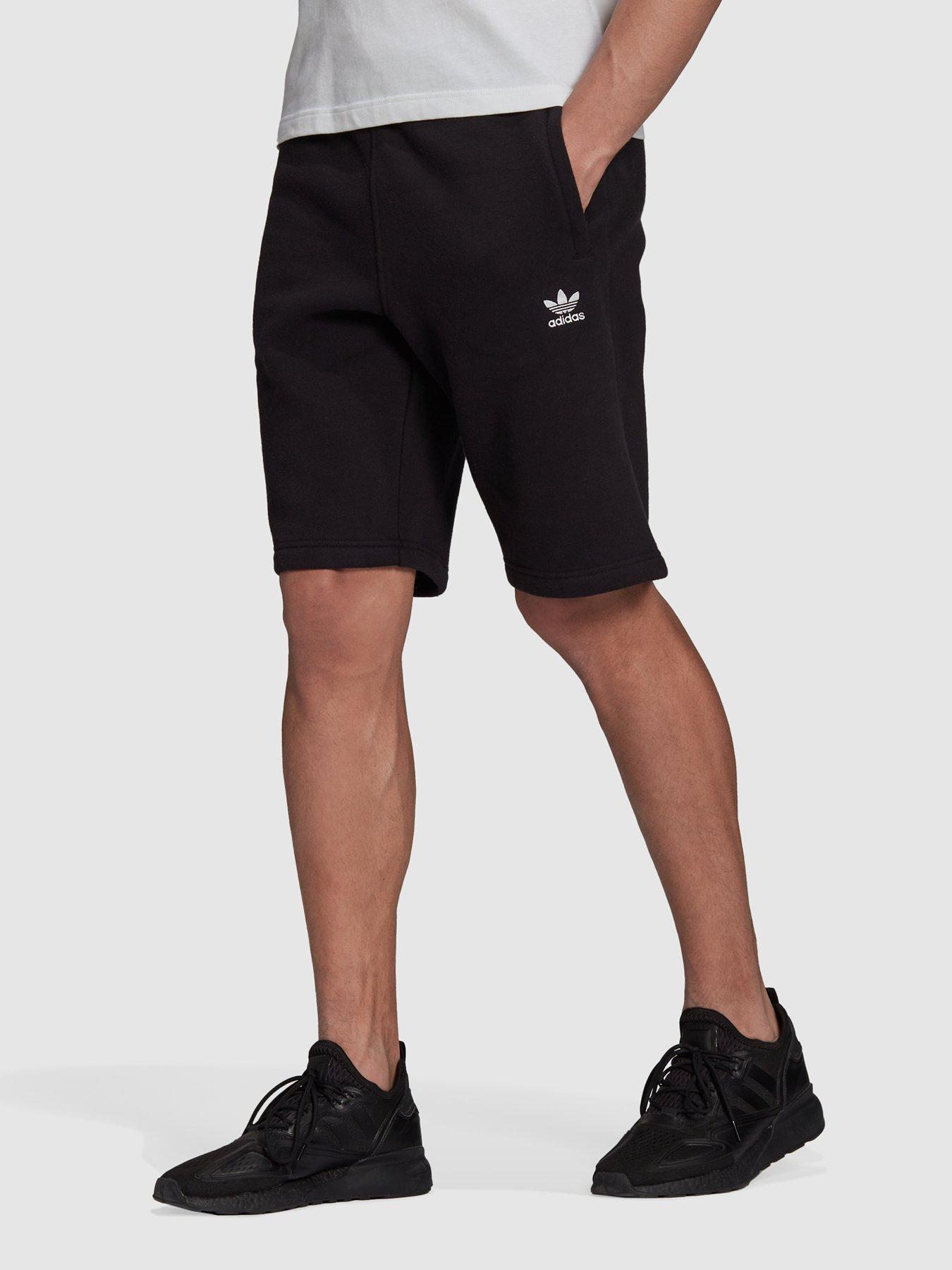adidas Originals Essentials Shorts - Black (Plus Size) | very.co.uk
