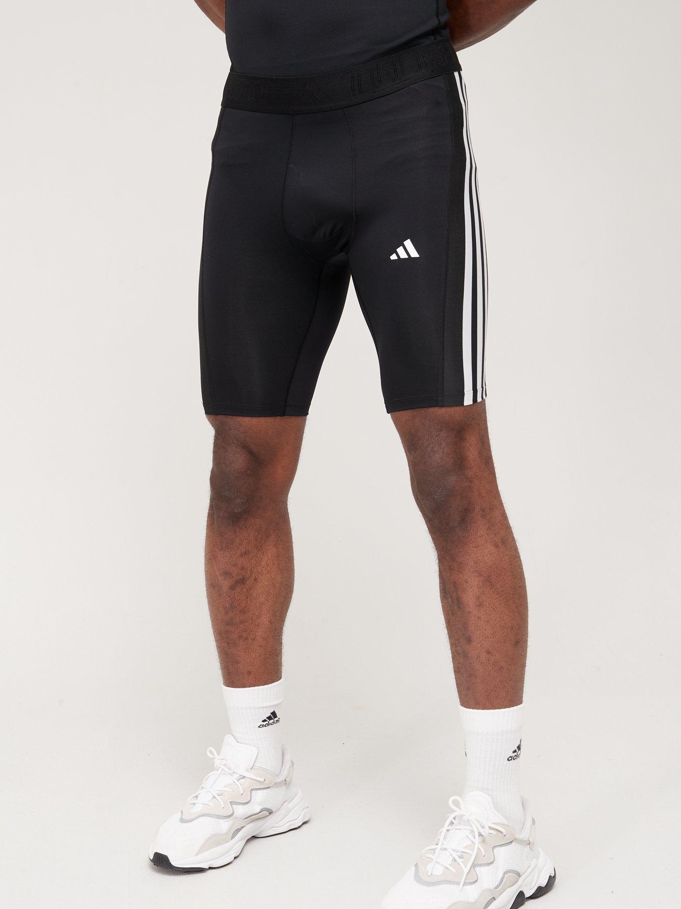 adidas Performance Techfit 3-stripes Training Short Leggings - Black