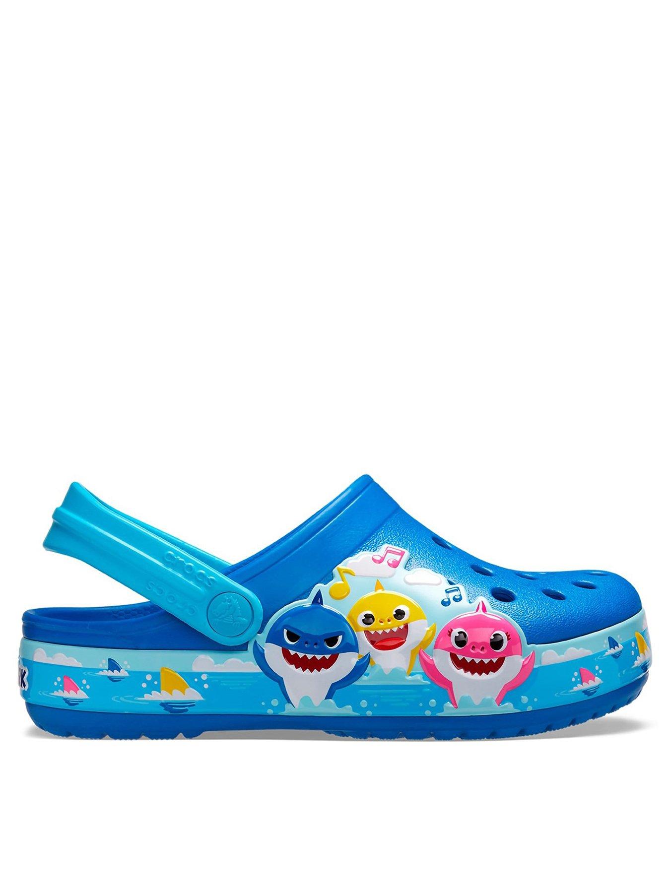 Shark crocs for adults sales