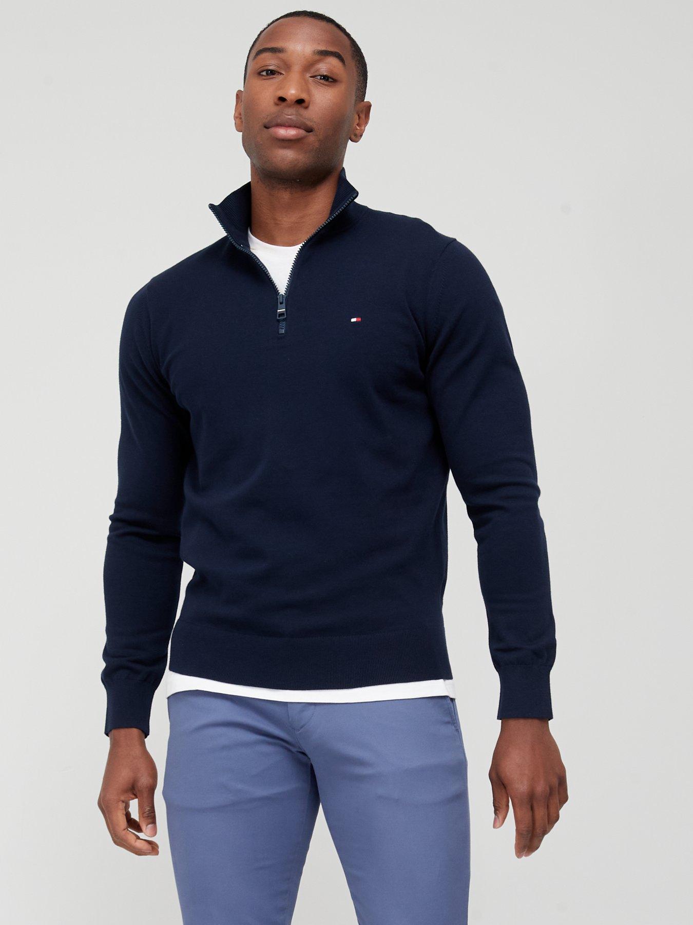 Tommy hilfiger zip on sale jumper