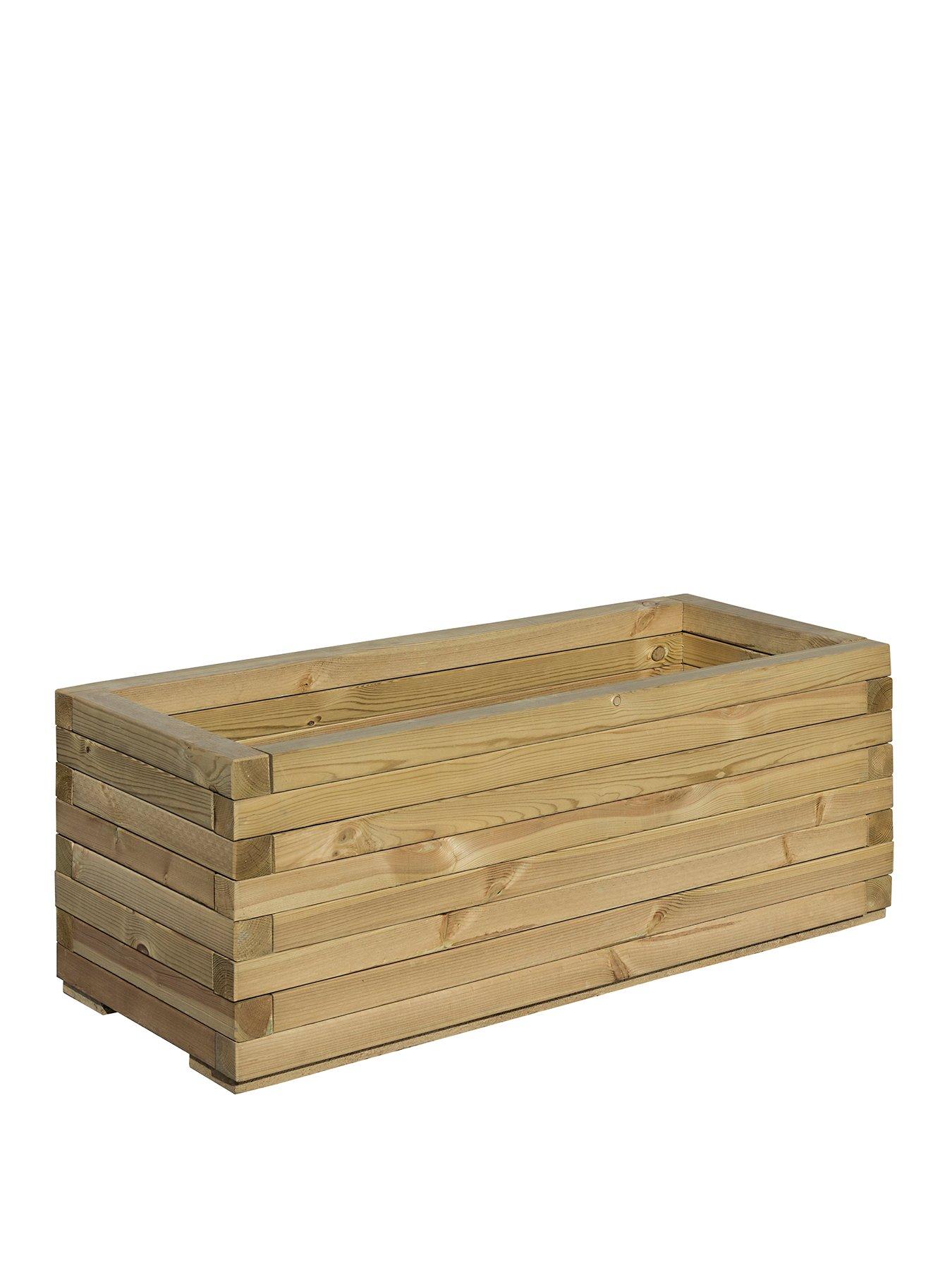 Product photograph of Rowlinson Rectangular Patio Planter from very.co.uk