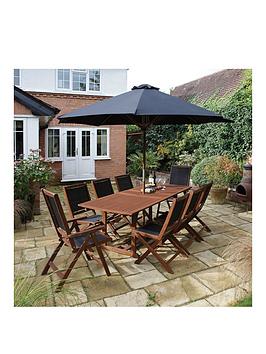 Product photograph of Rowlinson Bali Outdoor Dining Set from very.co.uk