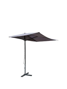 Product photograph of Rowlinson Prestbury Half Parasol from very.co.uk
