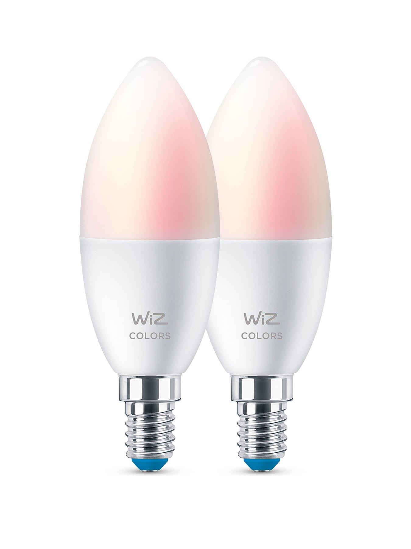Product photograph of Wiz Wi-fi Ble 40w C37 E14 922-65 Rgb 2pf 6 from very.co.uk