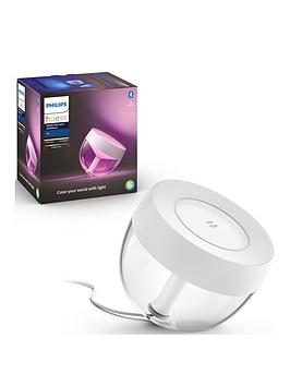 Product photograph of Philips Hue Iris Gen 4 Smart Table Lamp Eu Uk - White from very.co.uk