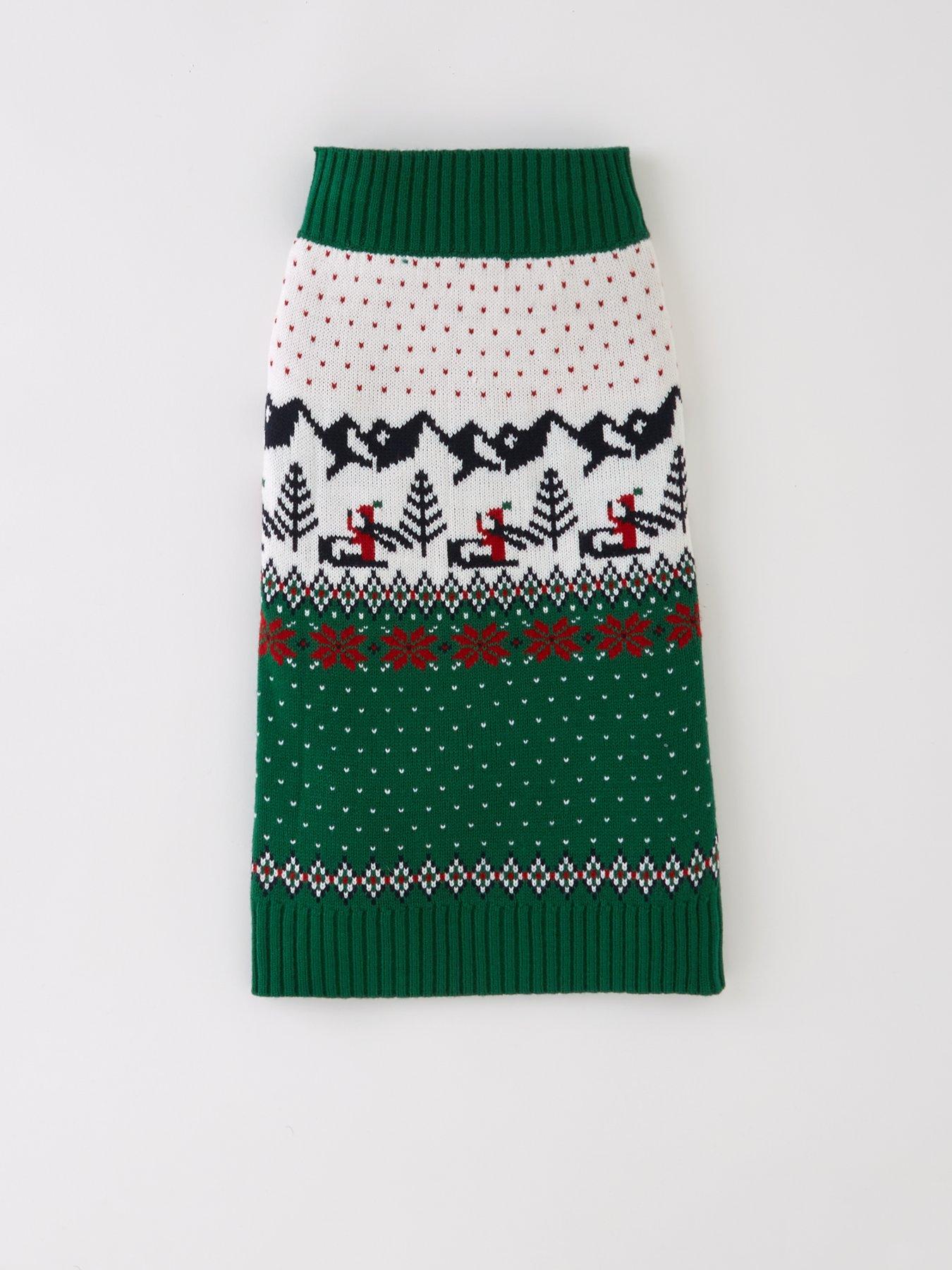 Product photograph of V By Very Family Dog Ski Christmas Jumper - Multi from very.co.uk