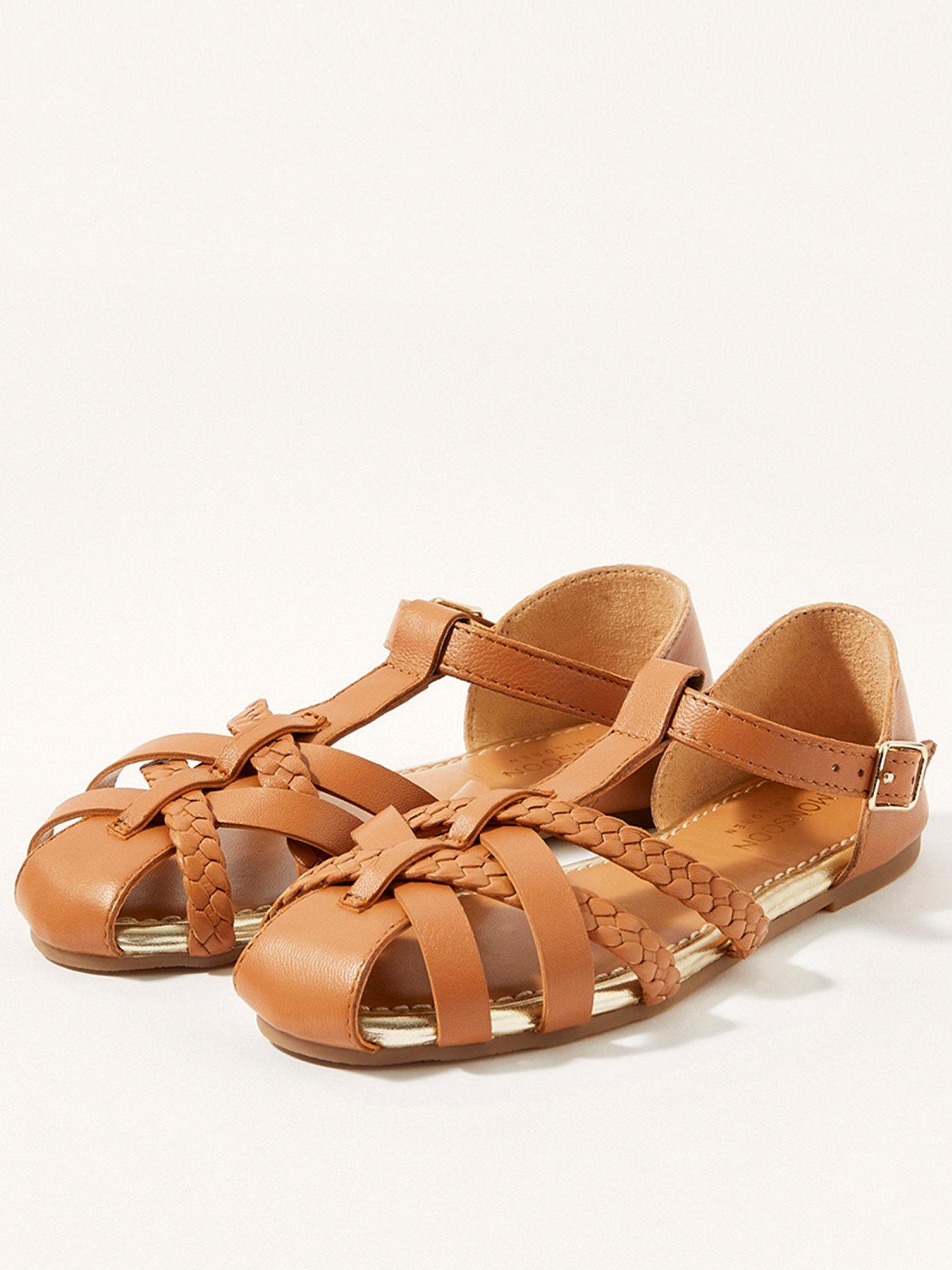 Shoes & boots Girls Plaited Cage Sandals - Tan