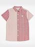  image of river-island-boys-stripe-button-up-oxford-shirt--nbspred