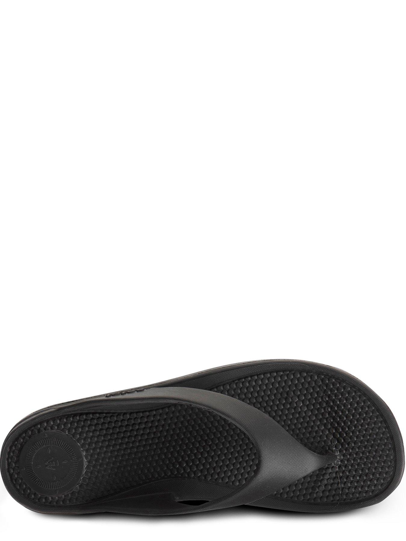 Image 4 of 5 of TOTES Ladies Solbounce With Toe Post Sandals - Black
