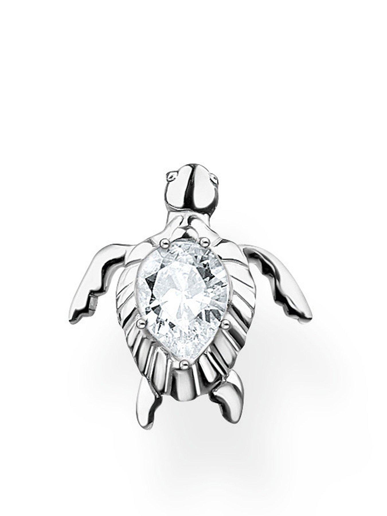 Product photograph of Thomas Sabo Turtle Single Ear Stud from very.co.uk