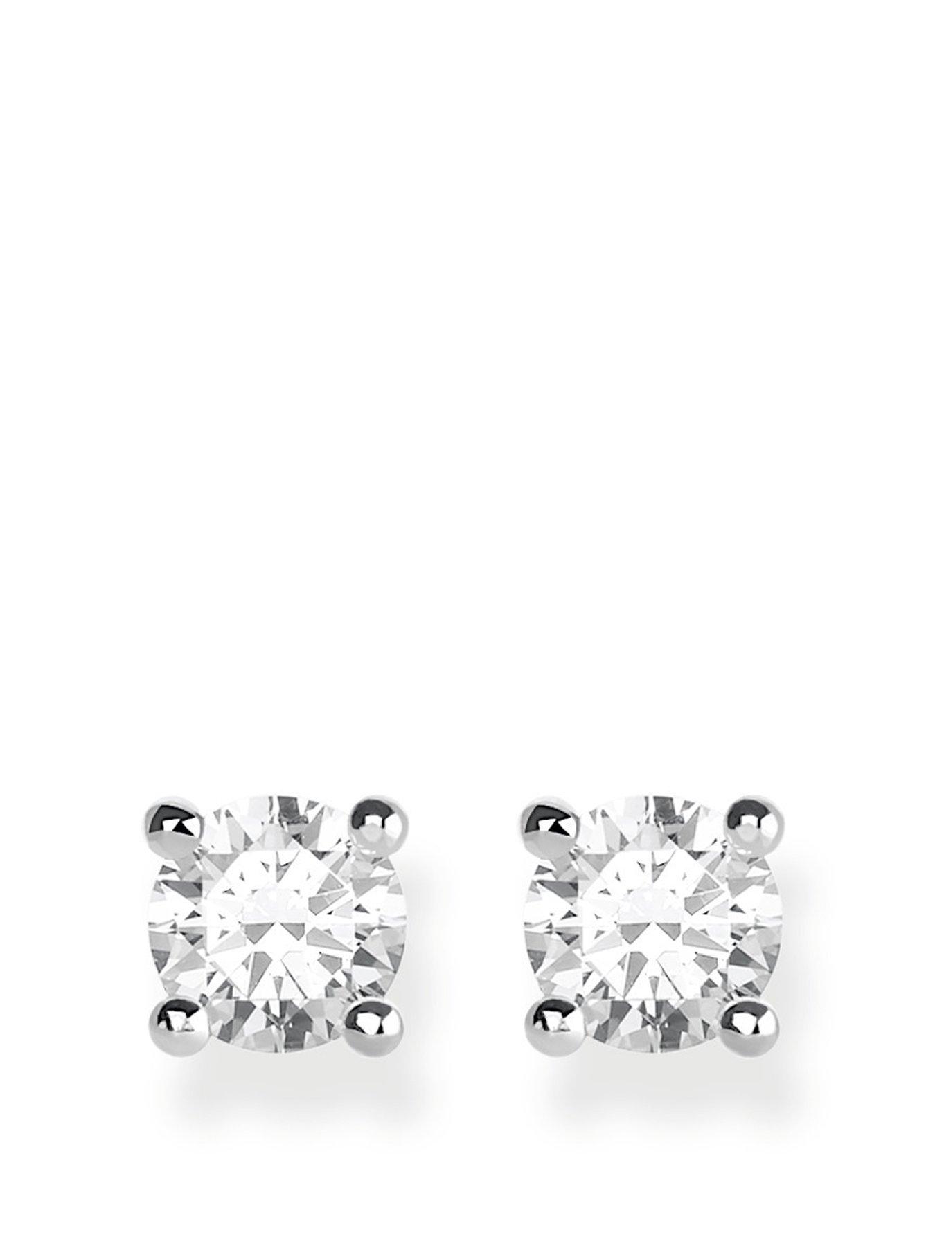 Product photograph of Thomas Sabo Square Stud Earrings from very.co.uk