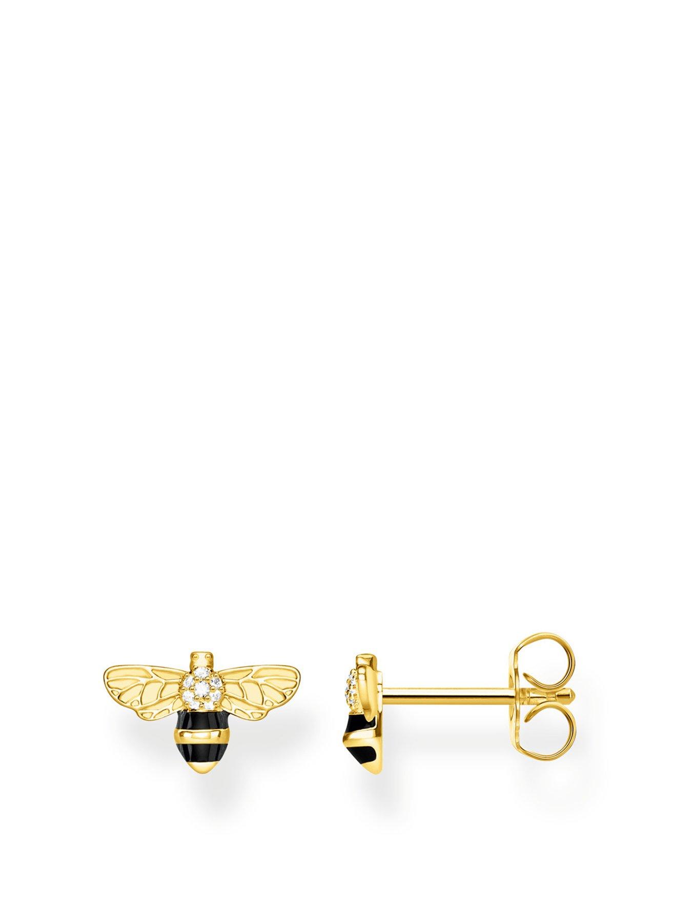 Product photograph of Thomas Sabo Bee Stud Earrings from very.co.uk