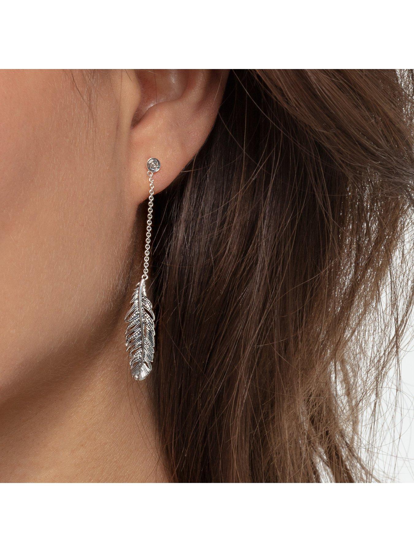 Thomas Sabo Feather Drop Earrings very