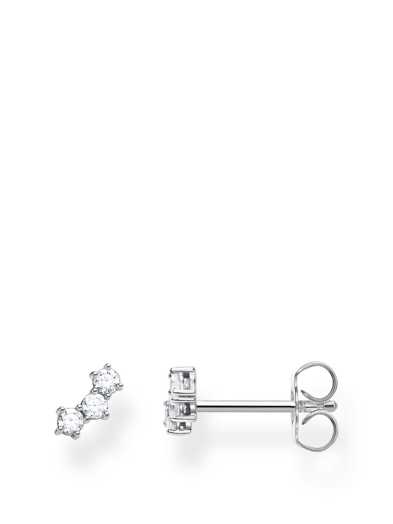 Product photograph of Thomas Sabo Cluster Single Ear Stud from very.co.uk