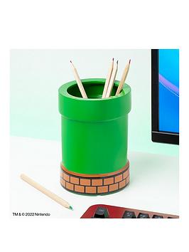 Product photograph of Super Mario Pipe Plant And Pen Pot from very.co.uk