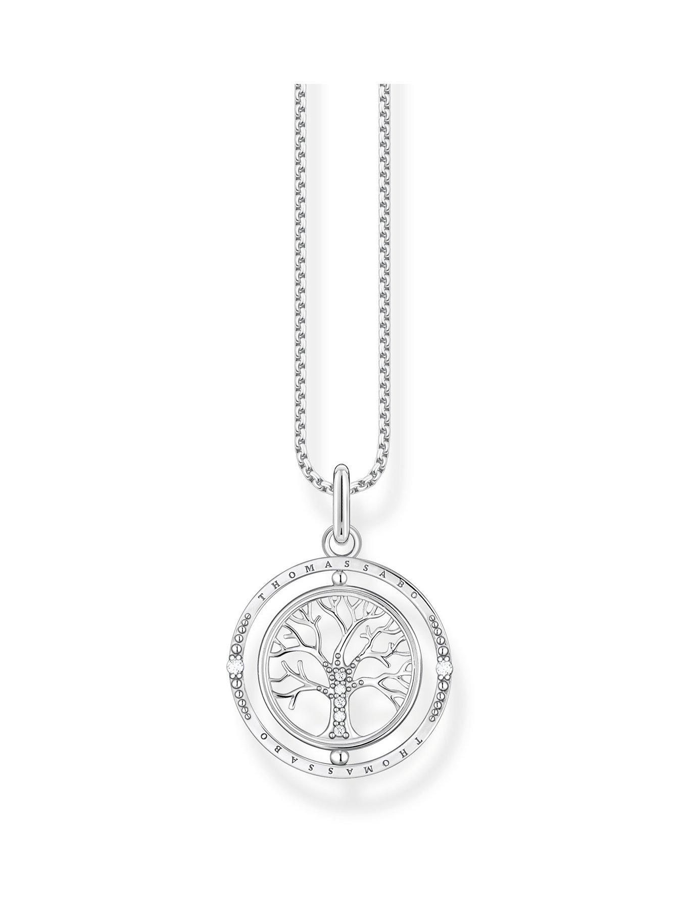 Thomas Sabo Tree Of Love: Set With Rotating Pendant And Chain