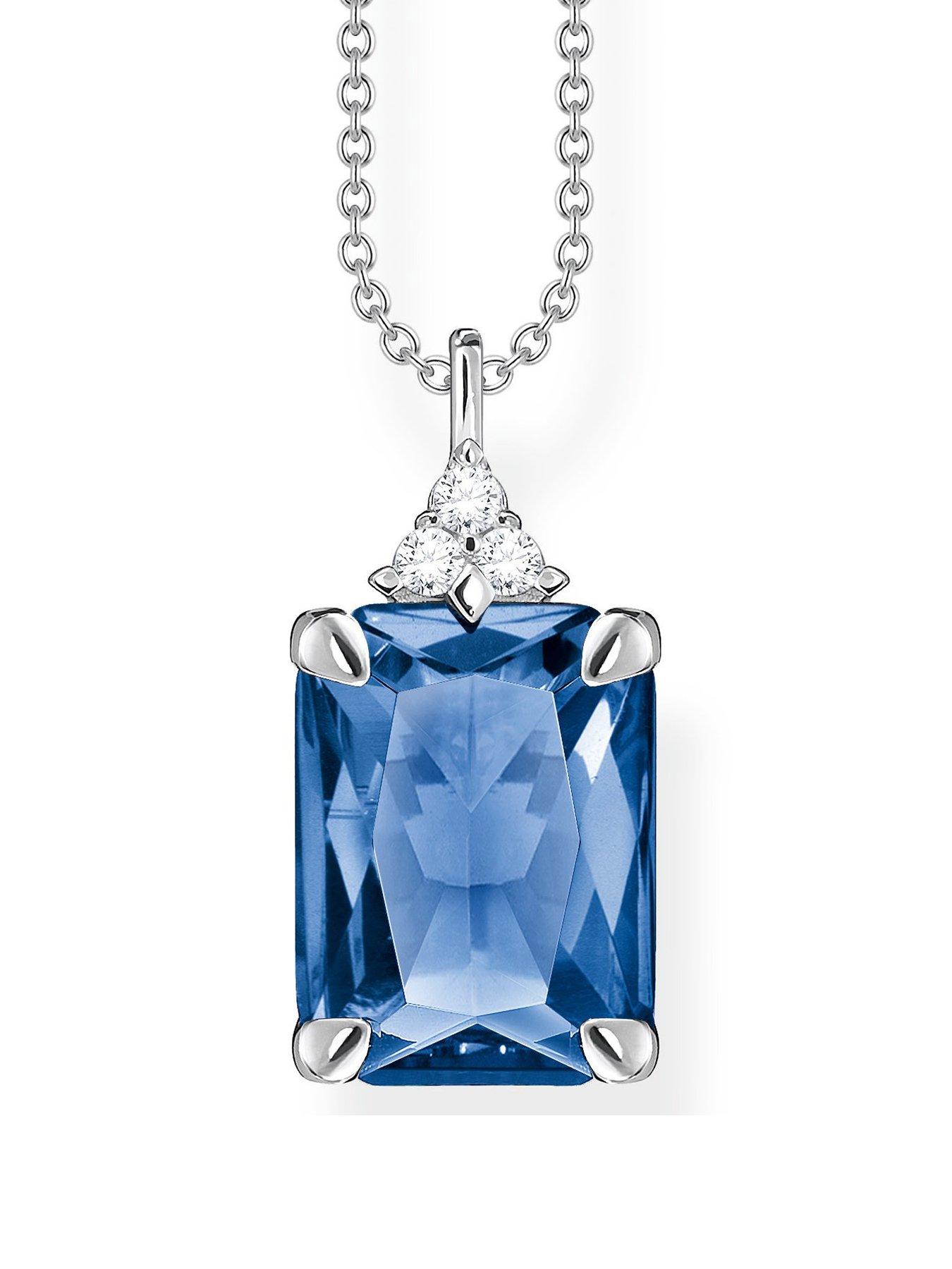 Thomas Sabo Blue Sapphire Necklace Very