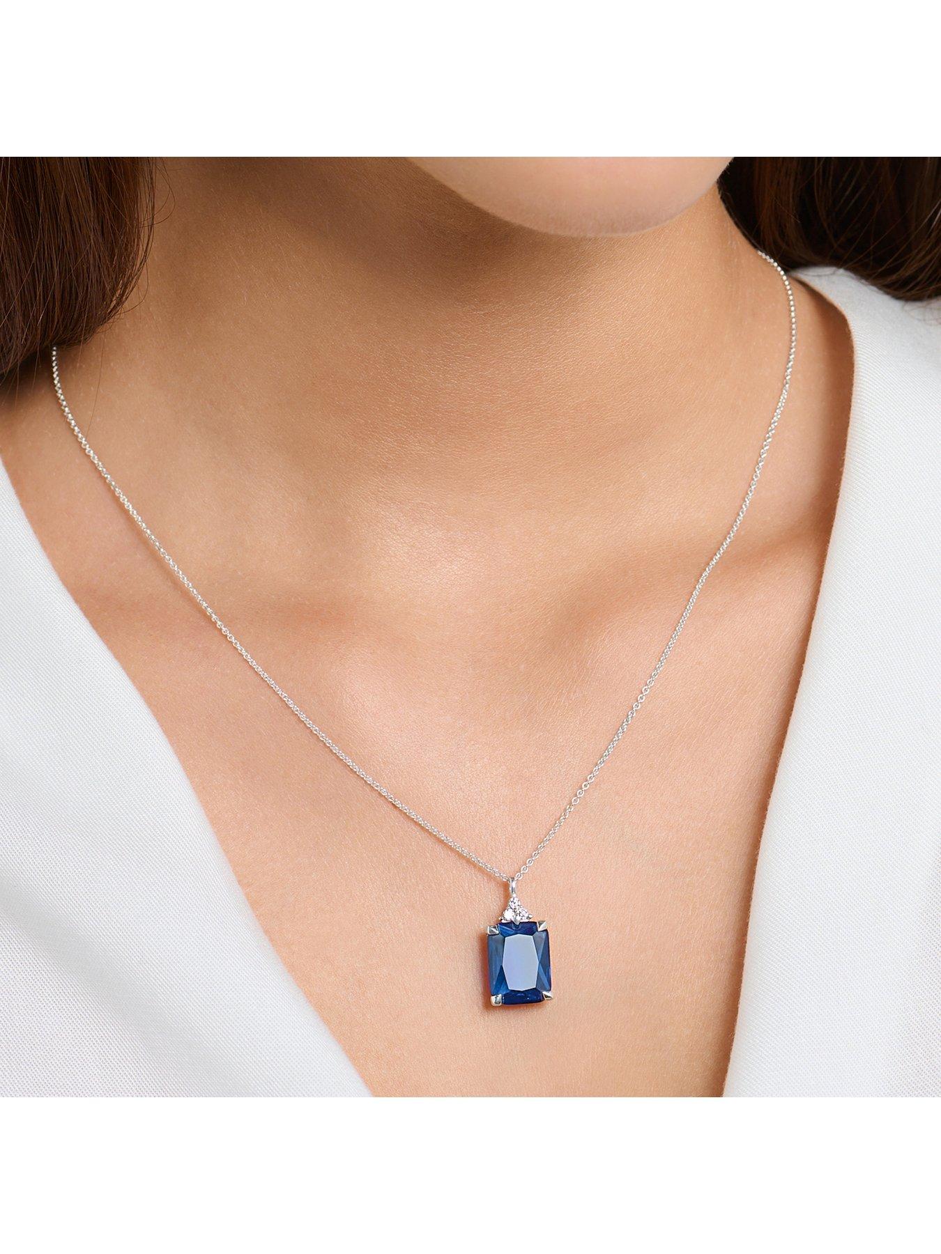 Thomas Sabo Blue Sapphire Necklace Very