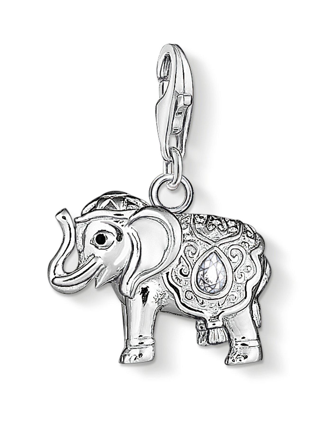 Product photograph of Thomas Sabo Charm Pendant Indian Elephant from very.co.uk