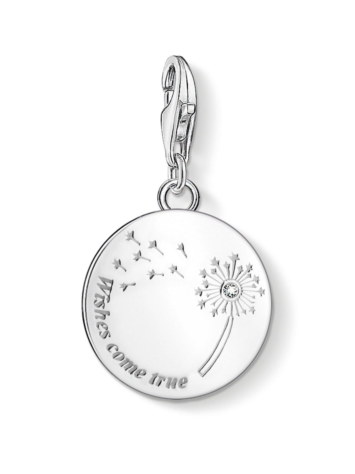 Product photograph of Thomas Sabo Charm Pendant Dandelion Wishes Come True from very.co.uk
