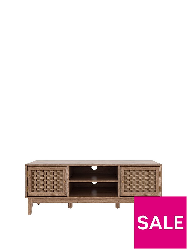 tv Unit one size Oak Finish LPD Furniture Sideboard 
