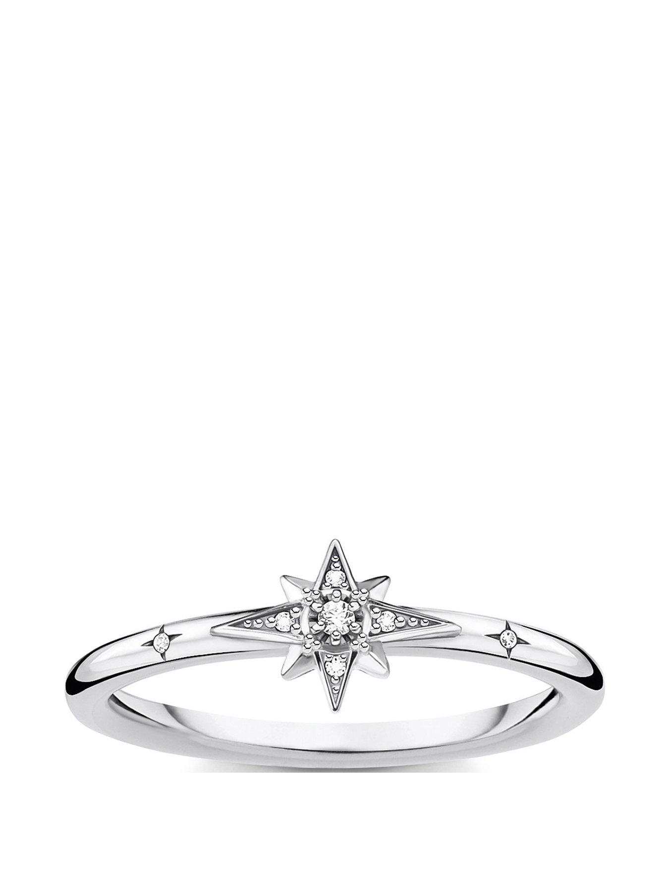 Product photograph of Thomas Sabo Cosmic Ring from very.co.uk