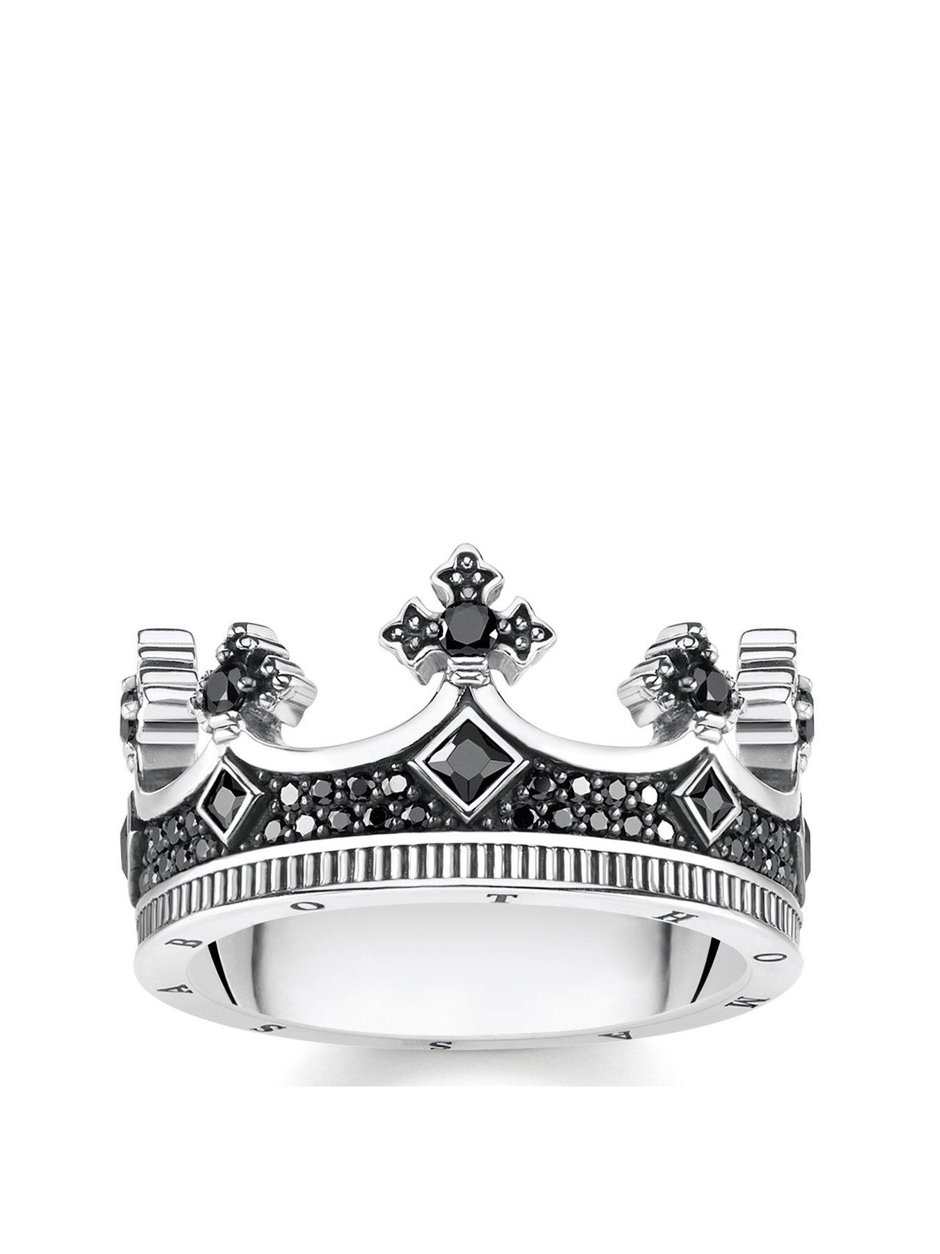 Product photograph of Thomas Sabo Royal Power Ring from very.co.uk