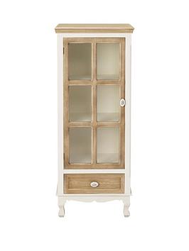 Lpd Furniture Juliette Glass Door Display Unit - White/Oak
