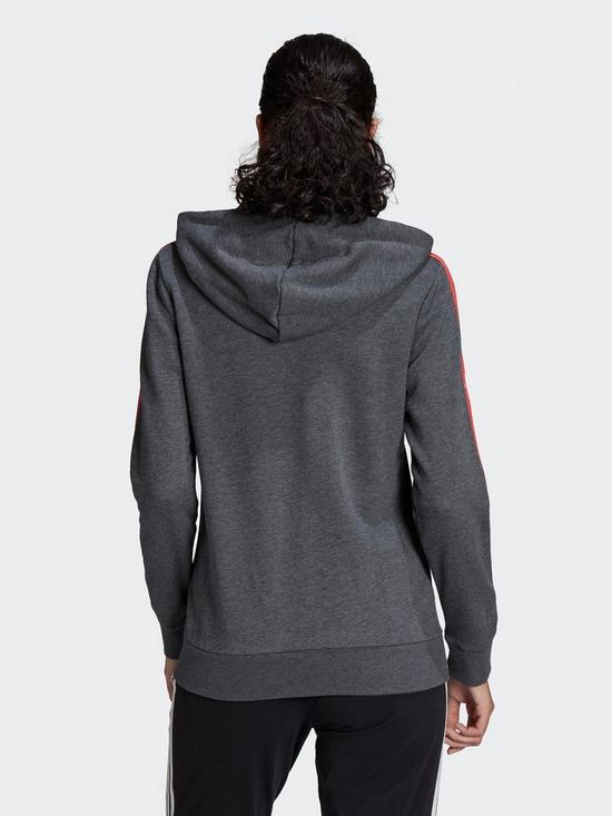 stillFront image of adidas-essentials-french-terry-3-stripes-full-zip-hoodie