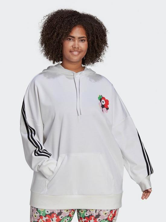 front image of adidas-x-marimekko-hoodie-plus-size