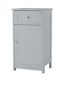 Product photograph of Lpd Furniture Alaska Low Bathroom Cabinet - Grey from very.co.uk