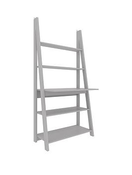 Product photograph of Lpd Furniture Tiva Ladder Desk - Grey from very.co.uk