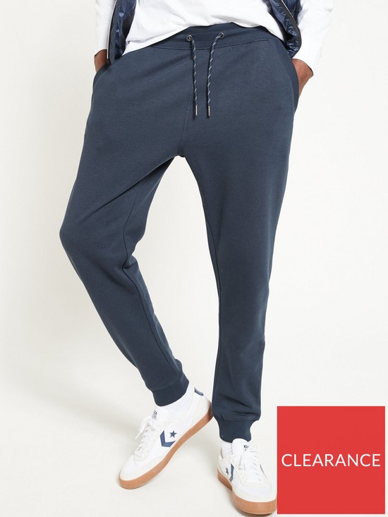front image of everyday-essential-regular-fit-joggers-navy