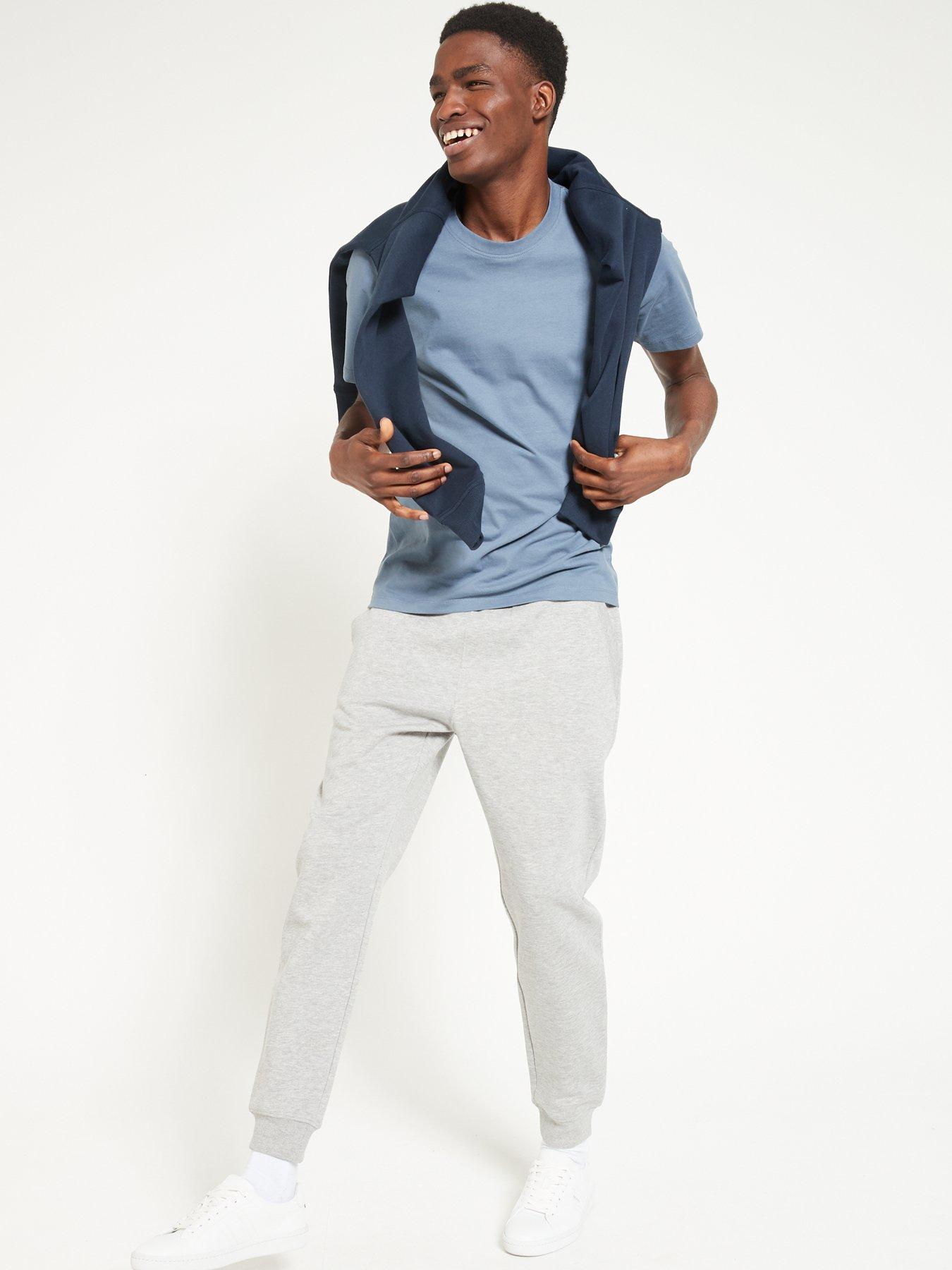 Grey Marl Essential Cuffed Jogger