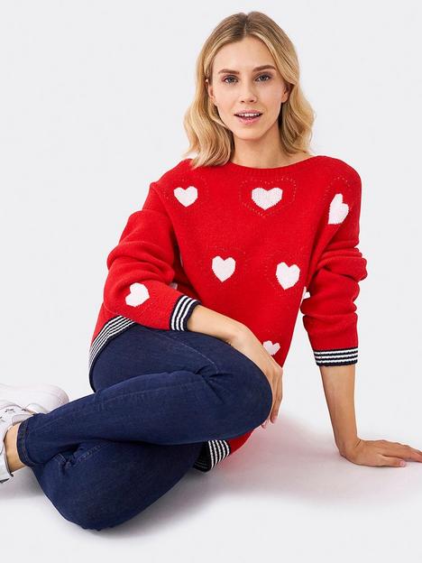 crew-clothing-kind-heart-jumper--red