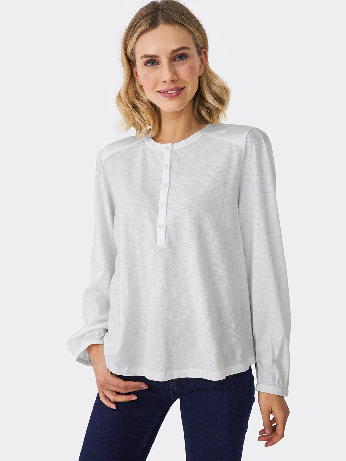 Tops & T-shirts Maritime Jersey Long Sleeve Shirt -white