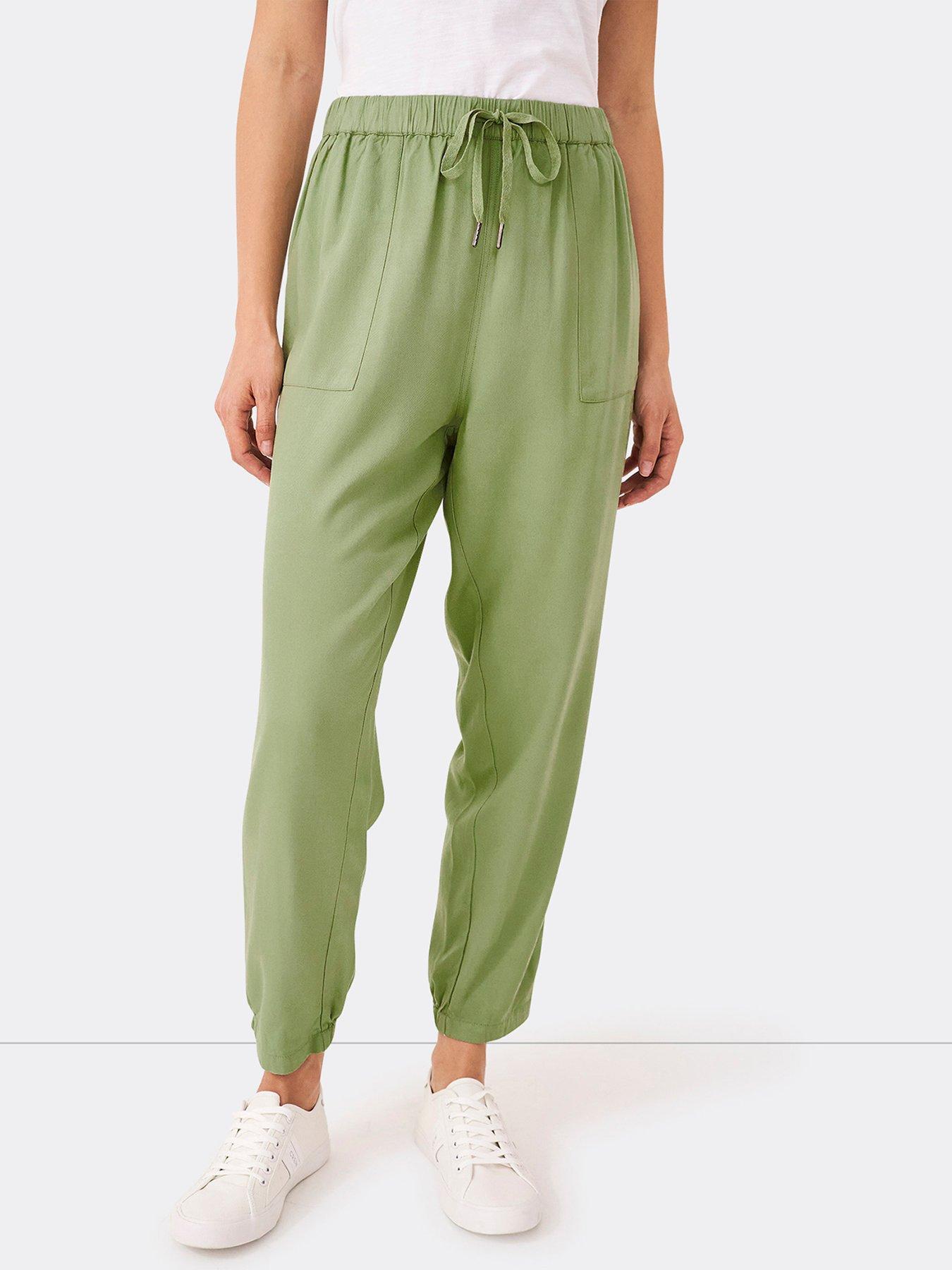 Trousers & Leggings Viscose Twill Trouser -green