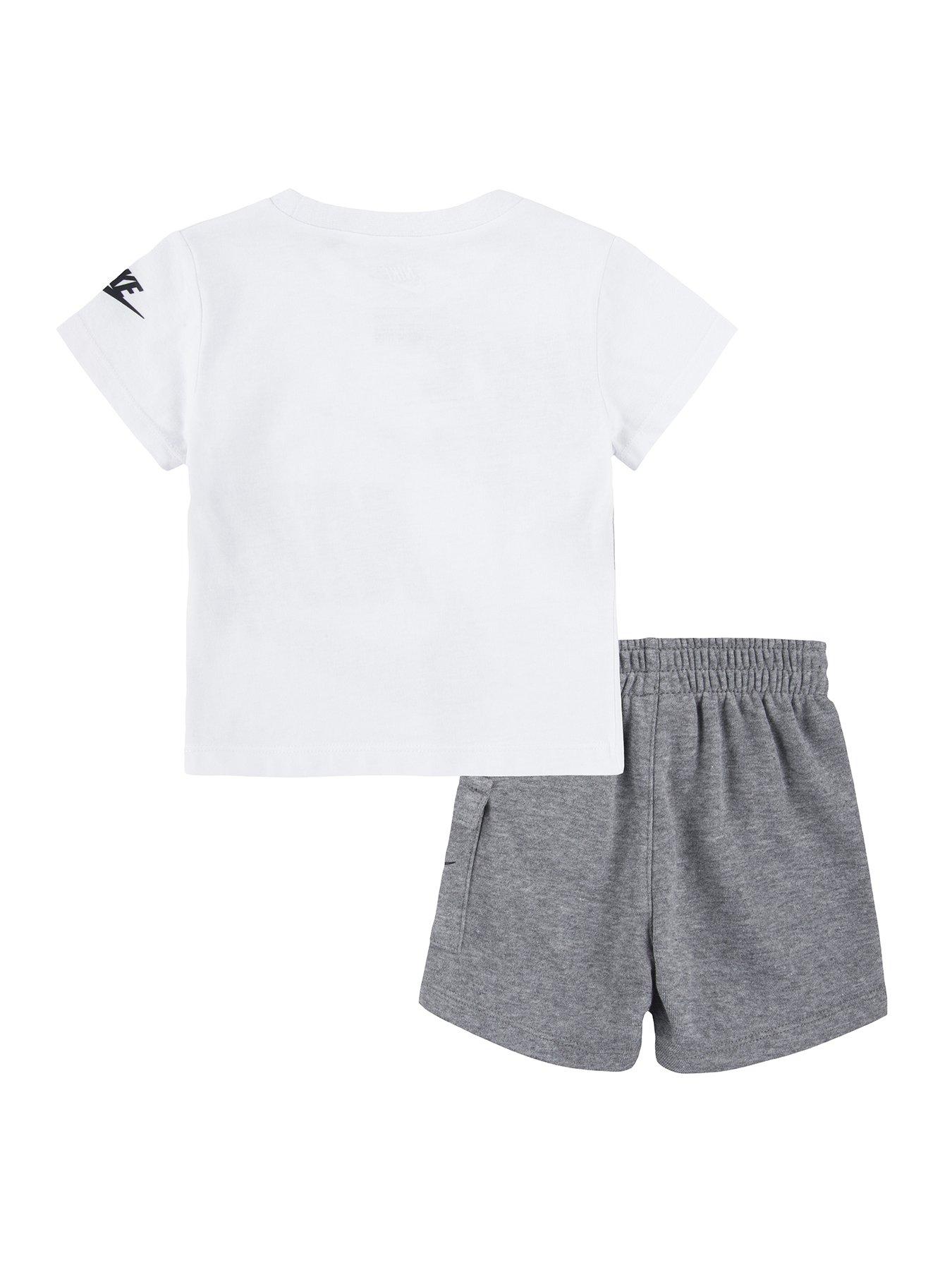 Nike Infant Boys Nsw Hbr Cargo Ft Short Set - Grey | very.co.uk