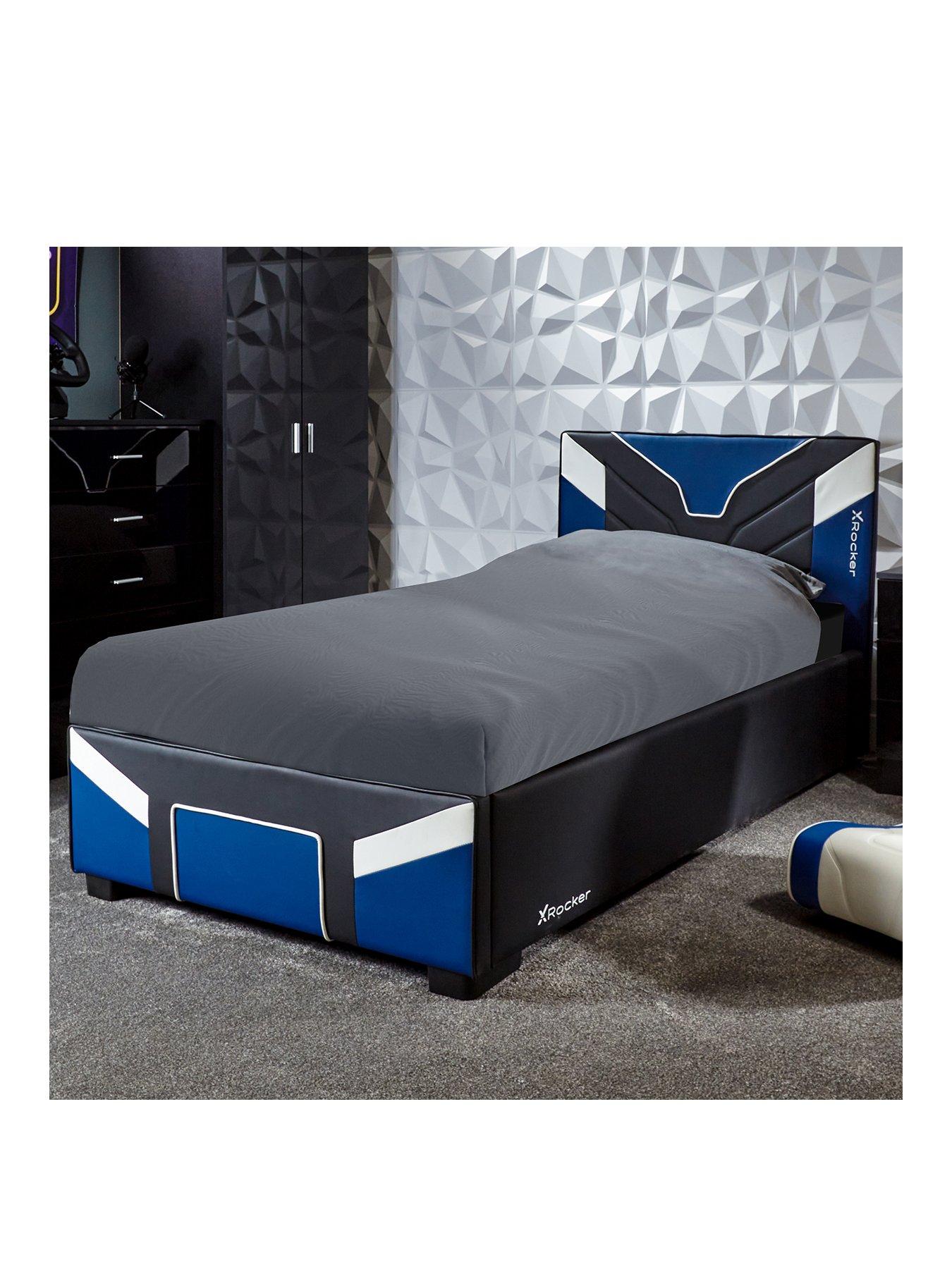 Product photograph of X Rocker Cerberus Bed In A Box - Blue Single from very.co.uk